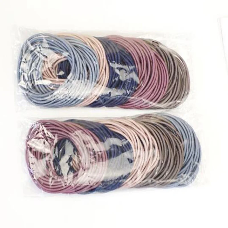 Korėjos Versija Plaukų Žiedas Karšto Pagrindinius Modelius Be Siūlių Aukštos Elastinga Suaugusiųjų Plaukų elastinė Virvę surišti į arklio Plaukų Accessori