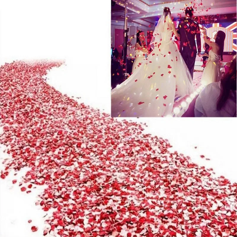 100vnt Šilko Rožė Gėlių Žiedlapiai vestuvėms Šalies Stalo Dekoracijos