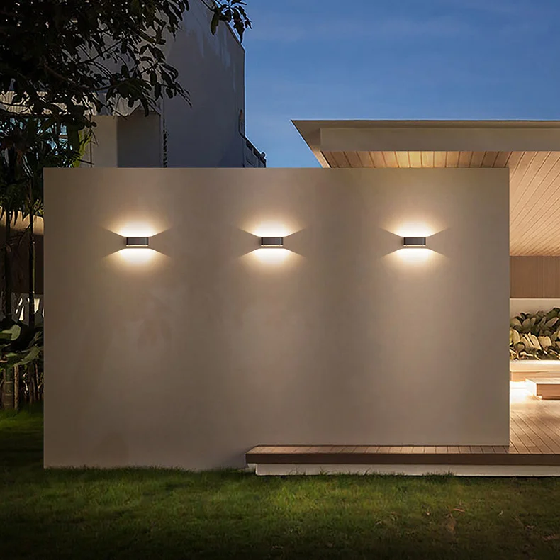 Gatvės sodo lempos Lauko Sienos Lempa 6W LED Šaltinis Aukštyn Žemyn Apšvietimas, Modernios paplotėlis patalpų Inžinerijos Veranda, Sodas, veranda Šviesos