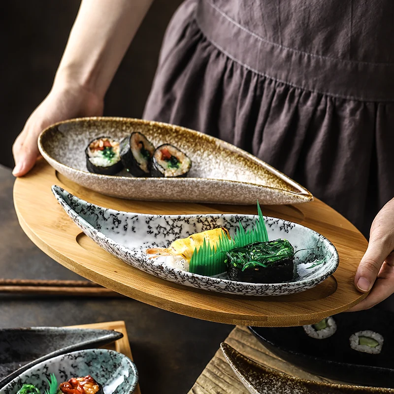 Japonų užkandis dėklas kūrybos cold cut užkandis mažų indų, keramikos suši plokštė vaisių plokštė, buitiniai indai, stalo kasdien