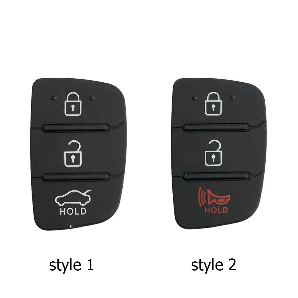 3 Mygtukai Flip Folding Nuotolinio Automobilio Raktas su Lukštais Atveju Silikono Padas Pakeisti Hyundai Kia Juoda