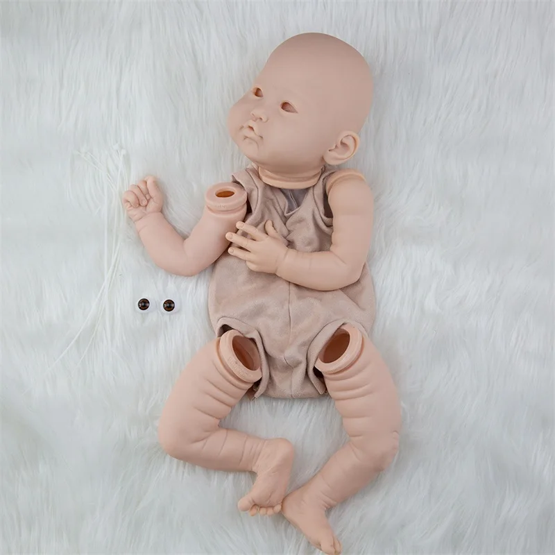 Reborn Rinkinio 22 colių Reborn Baby Doll Vinilo Komplektas Unpainted Nebaigtų Lėlės Dalys 