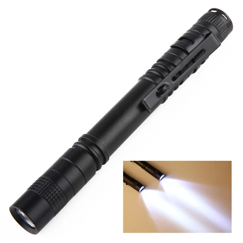5vnt Mini Nešiojamieji XPE-R3 LED Žibintuvėlis Įrašą Penlight Rašiklį, Žibintuvėlį Stiprios Šviesos Kempingas, Lauko Apšvietimas Kišenėje Lempos