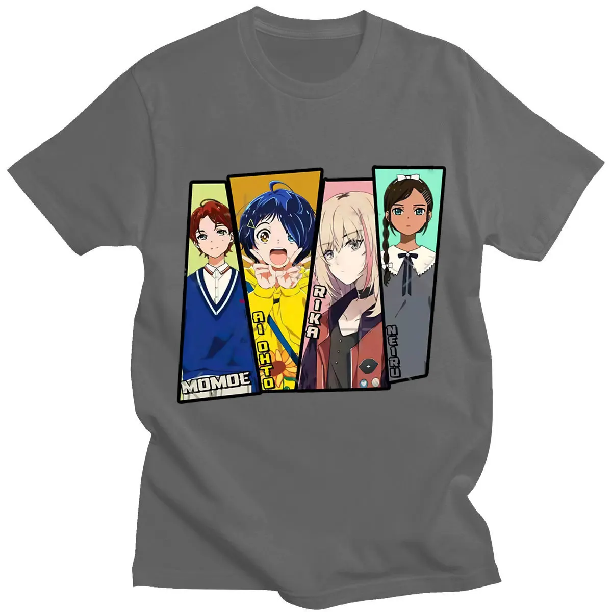 Anime Ohto Ai Cosplay Įdomu, Kiaušinių Prioritetas T-shirt Ohto Ai Print T Shirt Geltonos spalvos Drabužius Helovinas Vyrų Kūrybiškumą Trumpas Rankovės