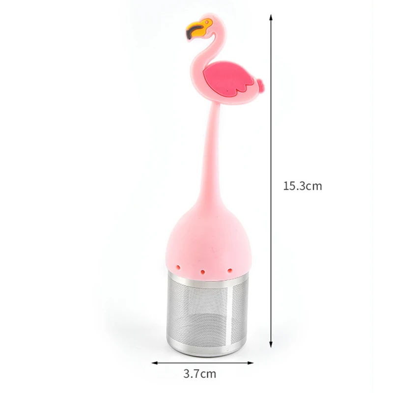 Flamingo Arbatos Kiaurasamtis Ananasų Arbatos Maišeliai Silikono Palaidų lapų Vaistažolių Arbata Infuser Filtras Difuzorius Teaware Arbatos Priedai
