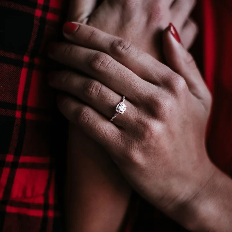 Naujos Mados Kristalų Dalyvavimas Nagų Dizaino Karšto Parduoti Žiedus Moterims AAA Balta Kubinis Cirkonis elegantiškas žiedai Moterų Vestuvių jewerly