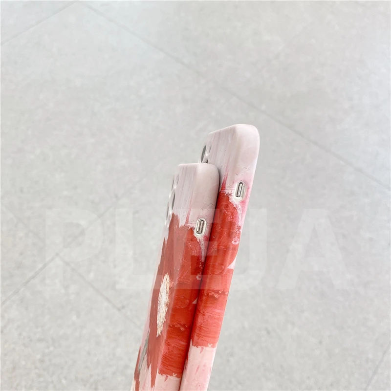 Paprastas Mielas Raudona Gėlė, Silikoninis Telefono dėklas Skirtas iphone 12 mini Pro 11 Max XR X XS Max 8 7 plus SE 2020 m., Viršelis Minkštas Apsaugoti Atvejais