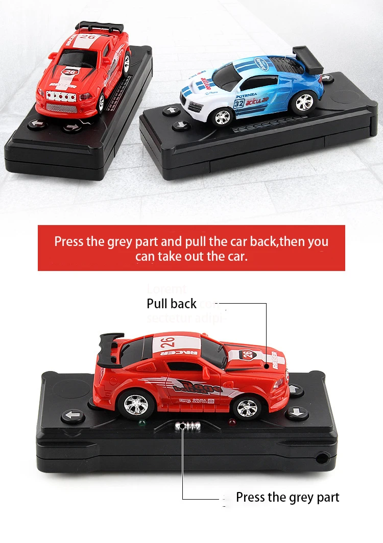 4 spalvų Kūrybos Kokso Gali Nuotolinio Valdymo Micro Lenktynių Mini RC Automobilis su Šviesa, Žaislas, Skirtas Berniukas, Vaikams, Vaikų dieną Mažųjų Gimtadienio Dovana