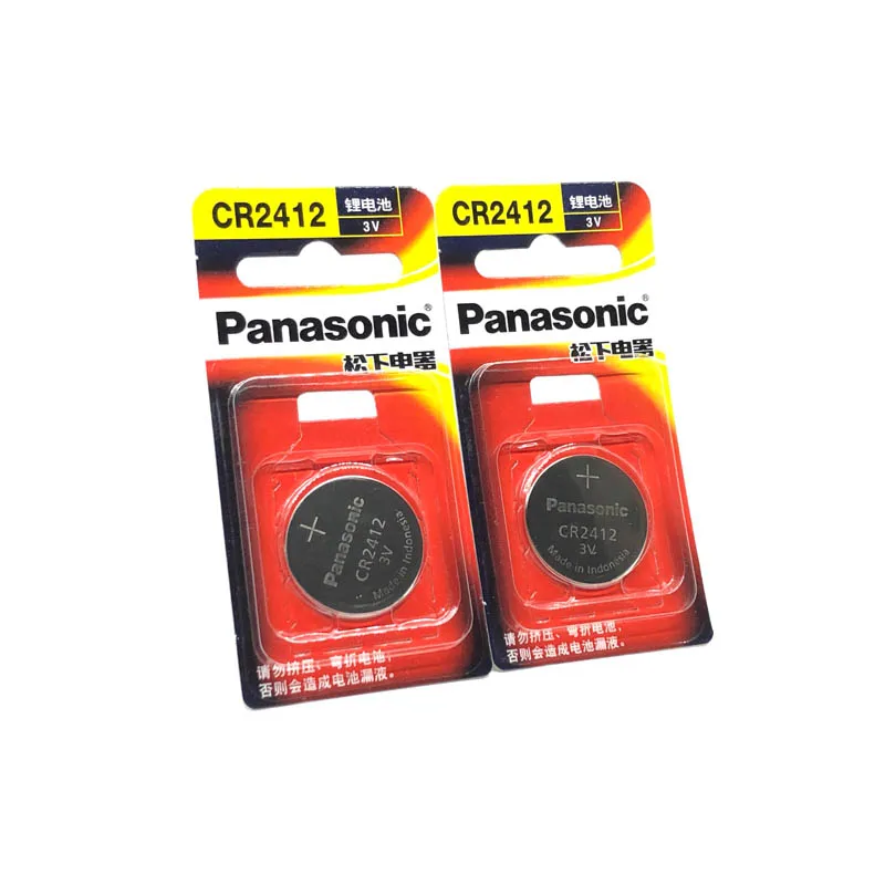 2vnt/daug Panasonic CR2412 CR 2412 3V Ličio Mygtuką Monetos Žiūrėti Baterijos Raktų Žiedai Baterijas Swatch 