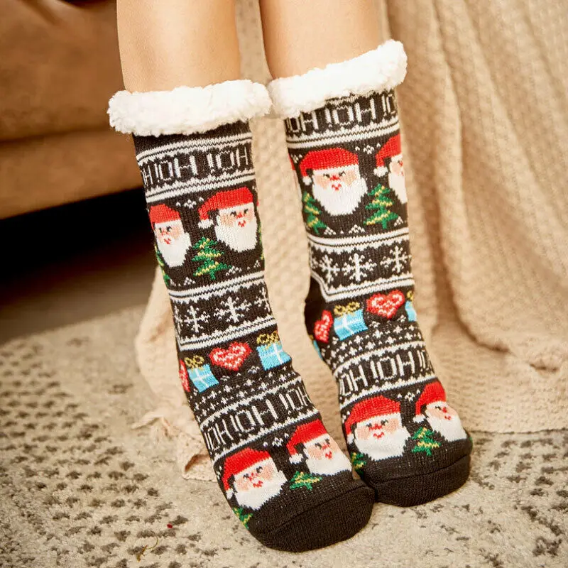 2021 m. Naujas Kalėdų Mergina rudens ir žiemos vidurio vamzdis grindų kojinės Suaugusiųjų Sniego kojinės sustorėjimas