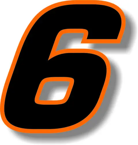 Karšto SellFor Automobilių Custom Race Skaičius Kvadratinių Šrifto Juodos spalvos su Oranžinės spalvos Sienos Lipduką Grafinis Accessories8x3cm
