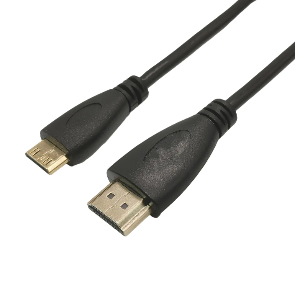 HDMI suderinamus 1m 1,5 m 2m 3m 5m Aukštos Kokybės Mini HDMI į HDMI Laidą Veda C iki Auksą, padengtą 3D HDTV