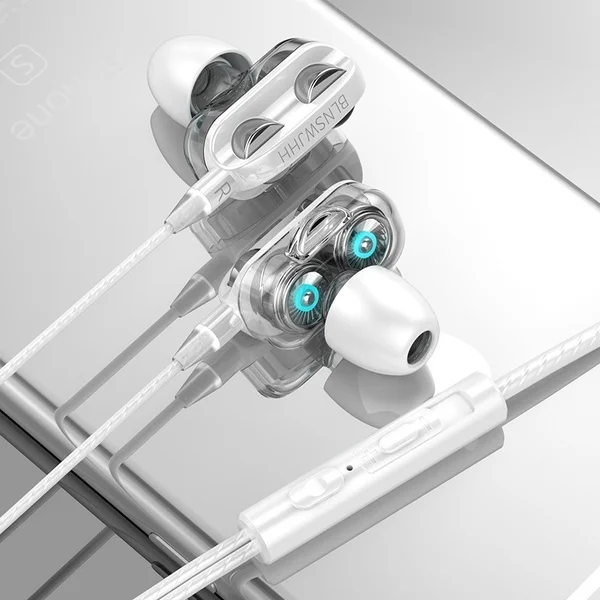 6D In-Ear Stereo Didelis Bass Ausinės Ausyje 3.5 MM Laidinio Ausines Metalo HIFI Ausinės Su MIC Už Xiaomi 