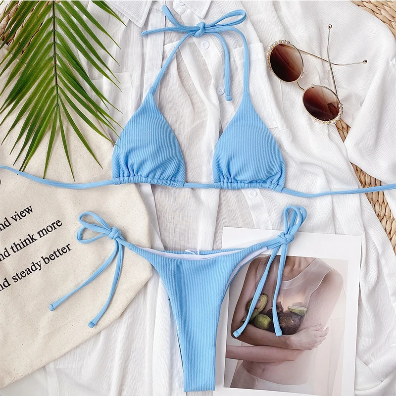 2021 Naujas Mados Moterų Bikinis Nėrinių Vientisų Maudymosi Sexy Push Up Thong Paplūdimio Aukšto Juosmens Apynasrio Tinka Vasaros maudymosi Kostiumėliai