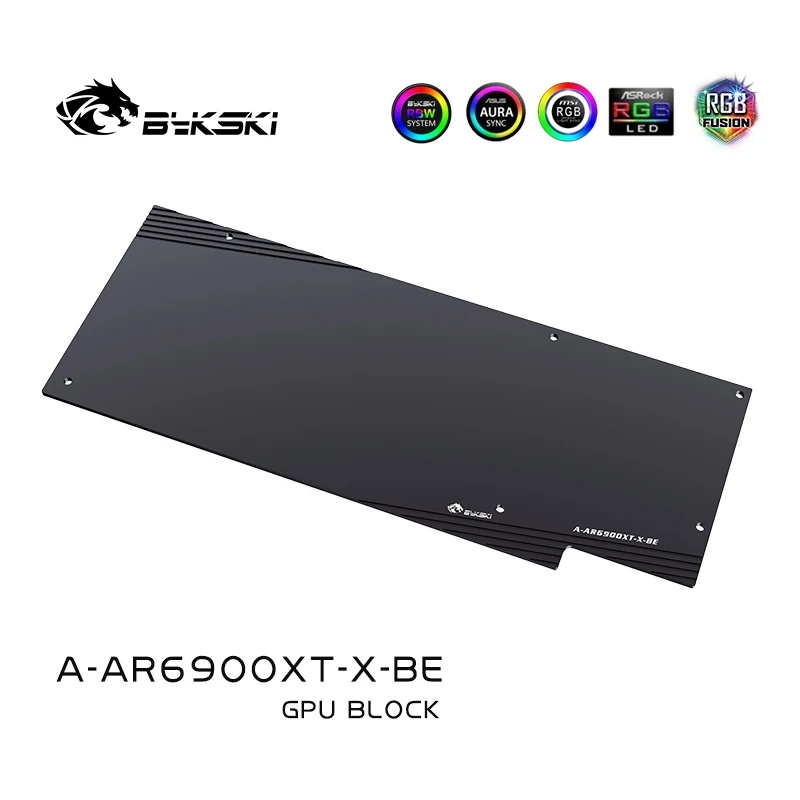 Bykski Vandens Bloko Naudoti ASRock AMD Radeon RX 6800 /6900 XT Taichi X /Phantom Žaidimų D 16G OC GPU Kortelės / Vario Radiatorius / RGB