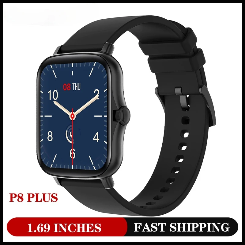 2021 Top1 Smart Watch Vyrų, Moterų Plius 1.69 cm Full Touch Fitness Tracker 190mAh Ilgas Baterijos Smartwatch