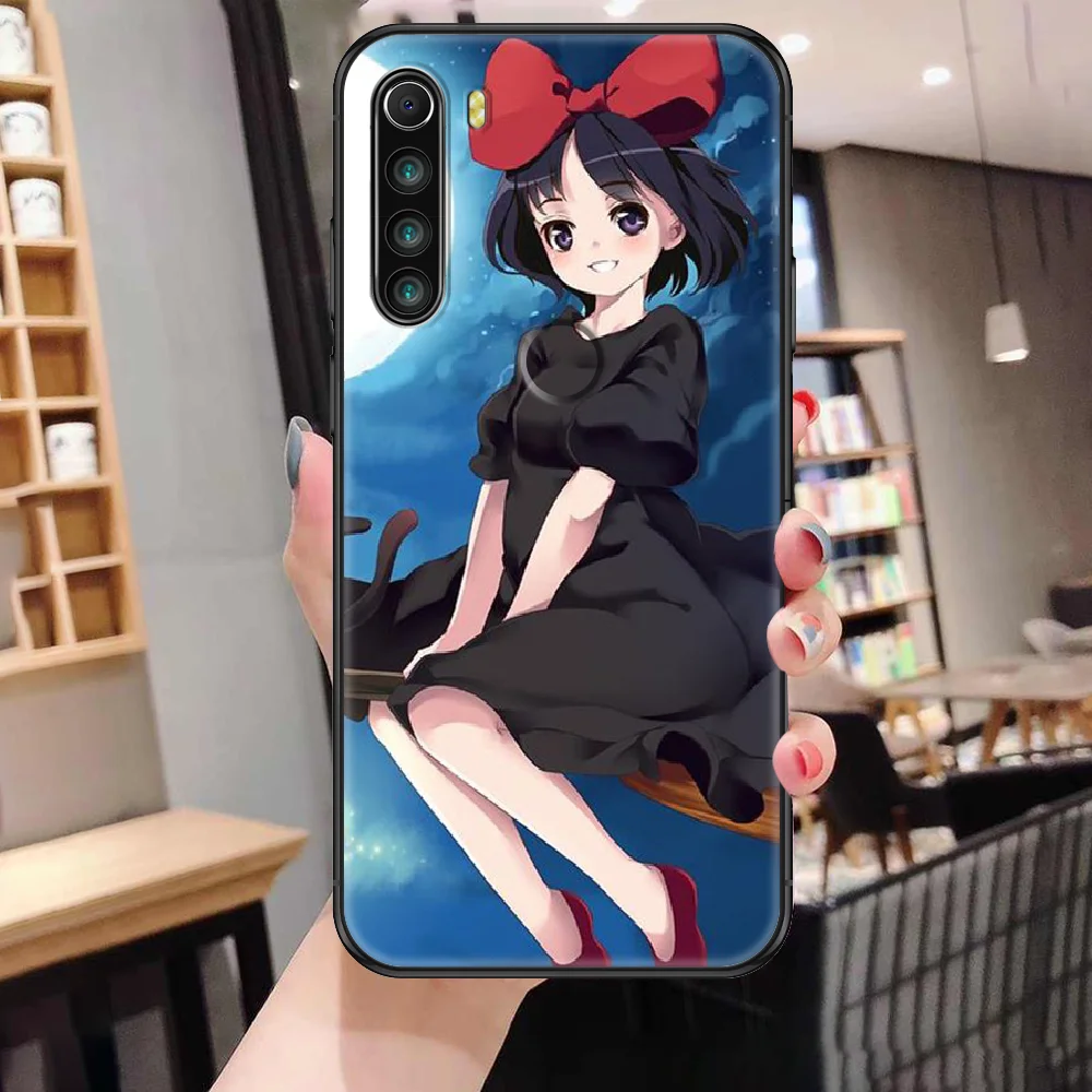 Kiki ' s Delivery Service ragana mielas Telefoną atveju Xiaomi Redmi Pastaba 7 7A 8 8T 9 9A 9S K30 Pro Ultra black tendencija premjero 3D coque