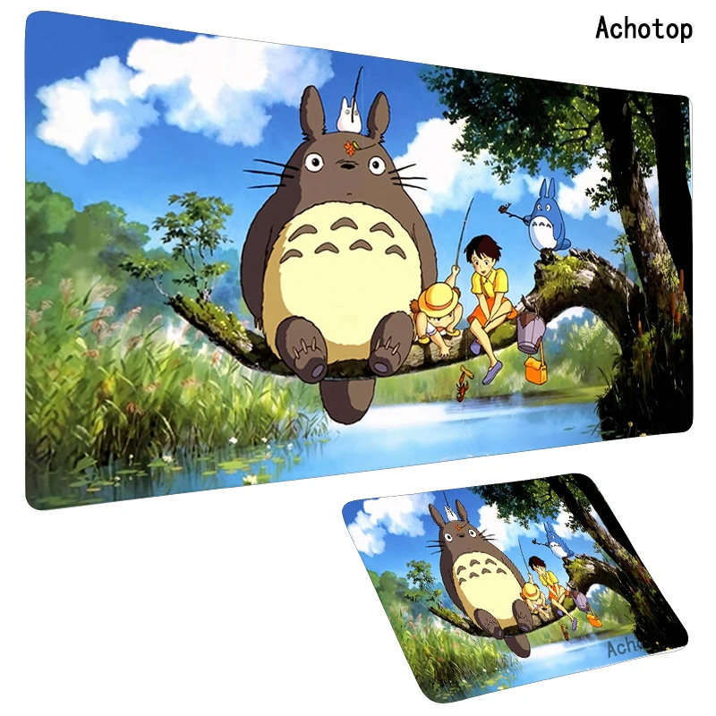 Totoro Pelės Mygtukai 900x400x2mm Pelės Kilimėlis Nešiojamas Didelis Padmouse Notbook Kompiuterinių Žaidimų Kilimėlis Geriausias Pardavėjas Žaidėjus Žaisti Kilimėliai PC Gamer