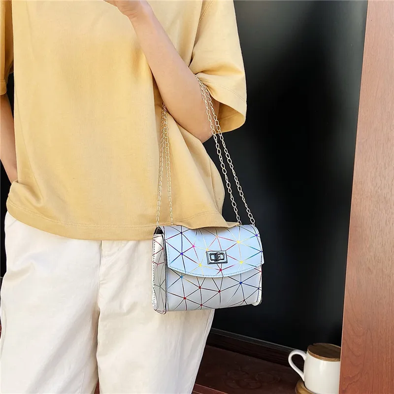 Mados Spalvinga Deimanto Gardelės Pečių Maišą Moterų PU Odos Crossbody Dizaineris Bolsa Feminina Piniginės Rankinės Mažas kvadratas krepšys