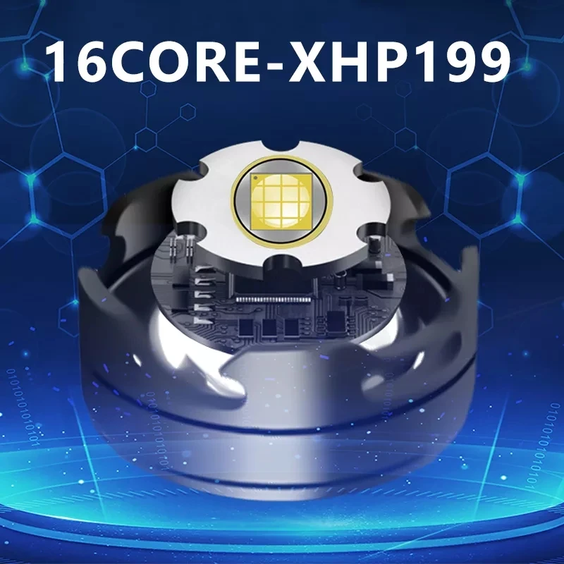 2021 NAUJAS XHP199 Galingas LED Žibintas Su infraraudonųjų SPINDULIŲ Jutikliu USB Įkrovimo XHP160 priekinis žibintas Žibintuvėlis Zoom Fakelas, Žvejyba, Kempingas