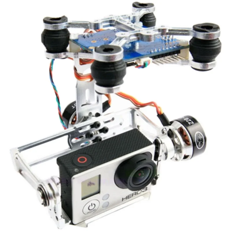 Gopro SJCAM XIAOMI YI Veiksmų Fotoaparato Eken 2-Aixs 2D Brushless Kamera Gimbal rėmo F450 F550 S500 FPV Drone Quadrocopter