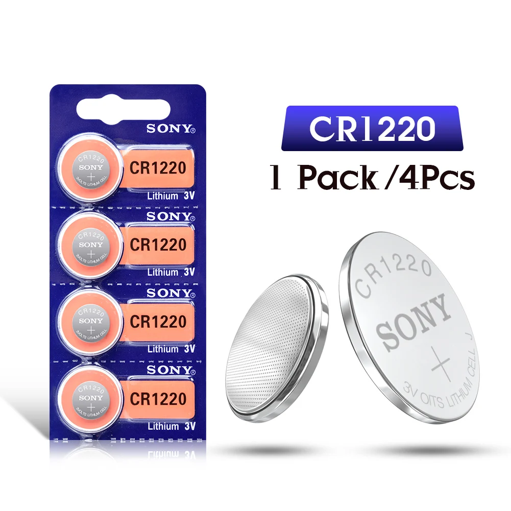 4pcs Sony CR1220 Mygtukas Baterijų DL1220 BR1220 LM1220 Ląstelių Monetos 3V Ličio Baterija CR 1220 Žiūrėti Elektroninių Žaislų Nuotolinio