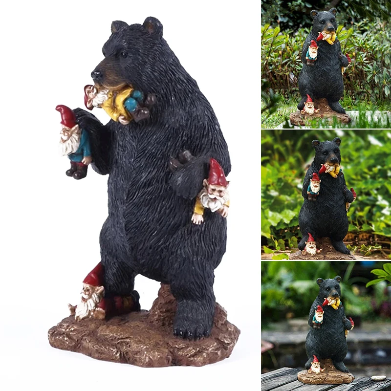 Glamuras Problemų su Bear Statula Dervos Modeliavimas Gyvūnų Amatų Puošyba, Dekoras, Namų Sodo Vejos Lauko