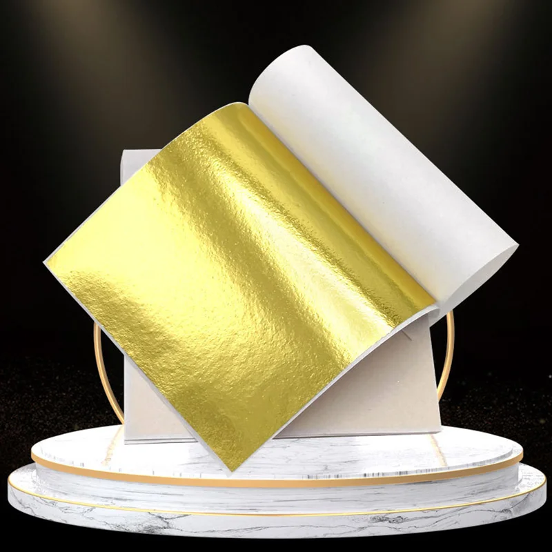 100pc Premium aukso folija, popieriaus Imitacija Skiedra vario glisten Apdailos medžiagos 