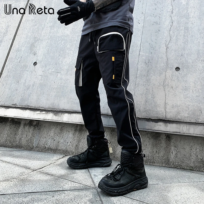 Una Reta Žmogus Kelnes Streetwear 2021Spring Vasarą Naujas Mados Japonijos Poilsiu Hip-Hop Kelnės Vyrams, Atsitiktinis Krovinių Pants Mens