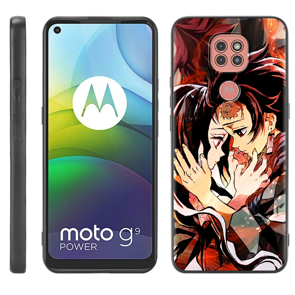 Yaiba Demon Slayer Anime Padengti Motorola Vienas Sintezės Plius G9 Žaisti G8 Galia Lite Krašto E6s G30 G8 Hyper G Stylus Minkštas Telefono Dėklas