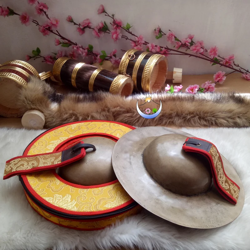 Rolmo Tibeto didelis skrybėlę dubenį senamadiškas aukšto tono zamglony didelis Rolmo Tibeto Budistų muzikos instrumentas Lama cimbolai 28cm