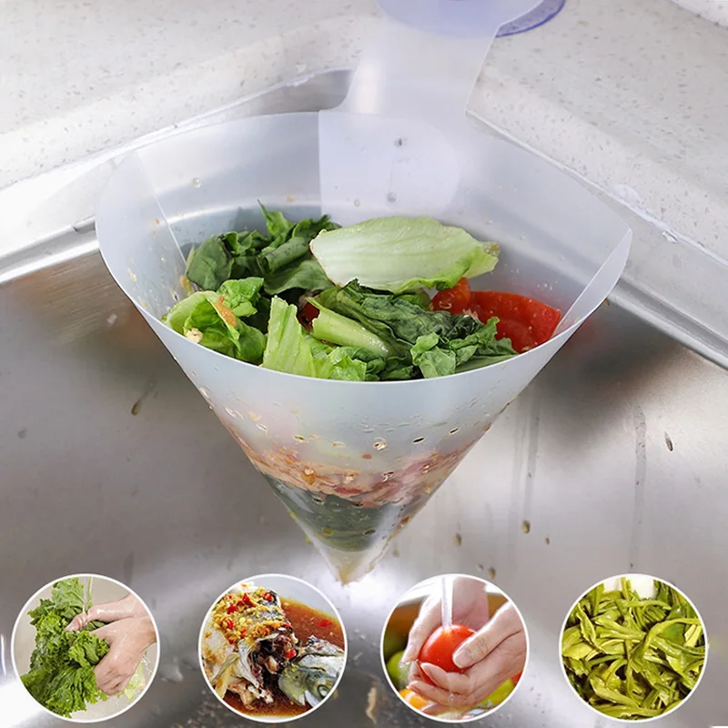 Sulankstomas-savarankiškas stabdžių antiblokavimo filtras plug virtuvės kriauklė filtras plug nutekėjimo bakas maisto daržovių filtras virtuvės reikmenys