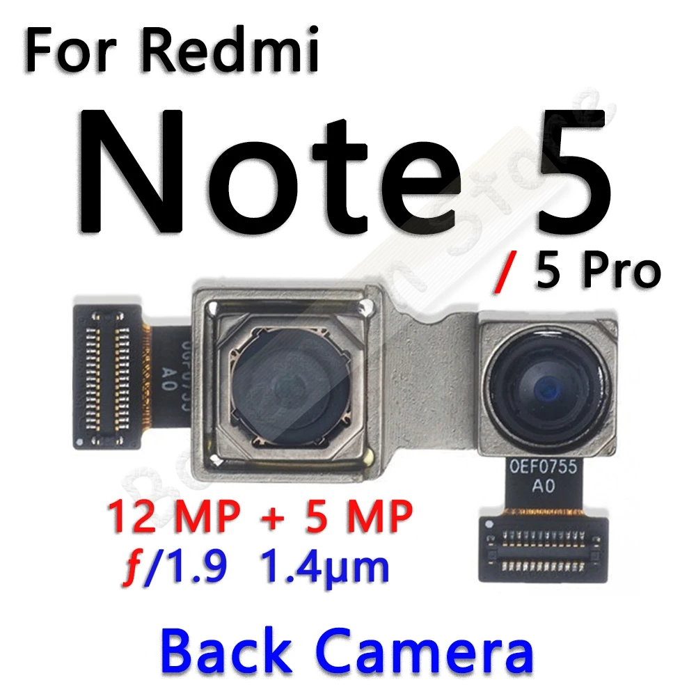 Originalą Xiaomi Redmi 5 Pastaba 5A Pro Plus Mažas Priekiniai Pagrindiniai Didelis Galinis galinė vaizdo Kamera Modulis Flex Kabelis, Telefono Dalys