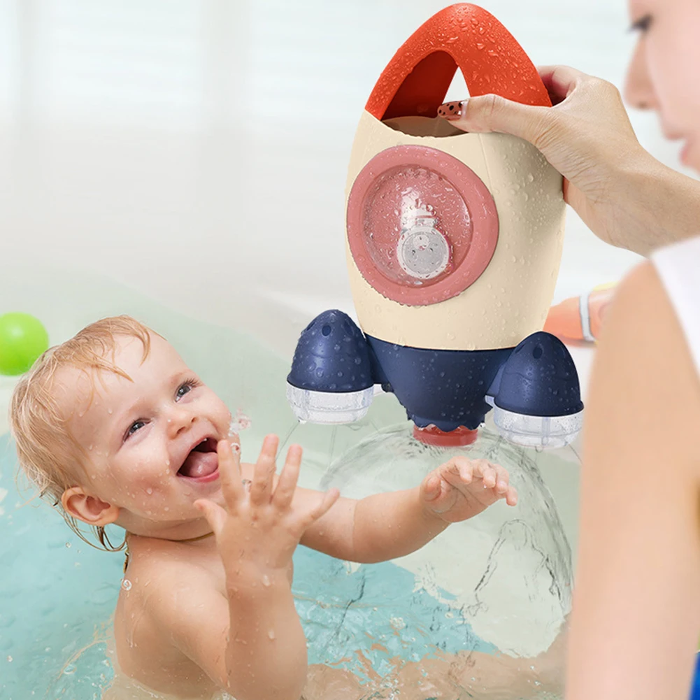 Mielas Kūdikis Vonios Žaislai, Vonios Kambarys Žaisti Vandens Purškimo Įrankiu Raketų Dušo Plūduriuojantis Žaislai, Vandens Žaislai Vaikams Vonios Kambarys Anksti Švietimo