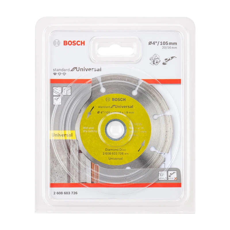 Bosch 105mm Diamond Disc Bendrojo Marmuro Lapas Marmuro Medžiagos, Betono Sustiklintos Plytų Pjovimo Sauso ir Šlapio Lapo Kampas Malūnėlis