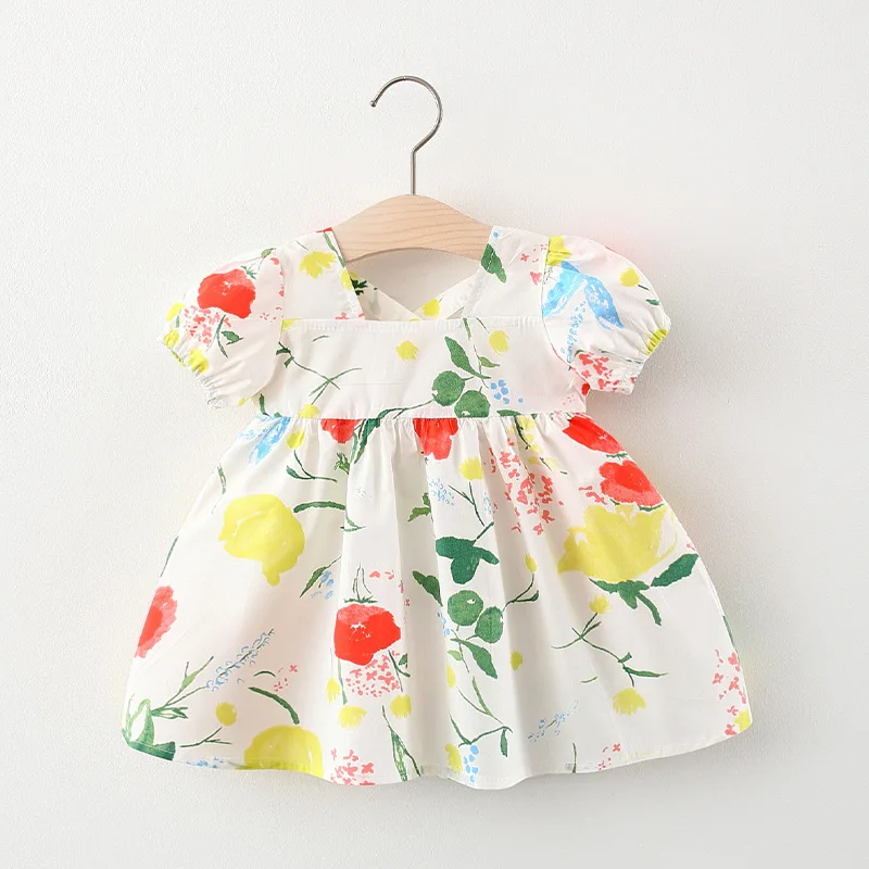 2021 Naujagimiui mergaičių Drabužius 1 metų mergytę gėlių lankas suknelė kūdikių drabužiai princesė gimtadienio tutu suknelė suknelės