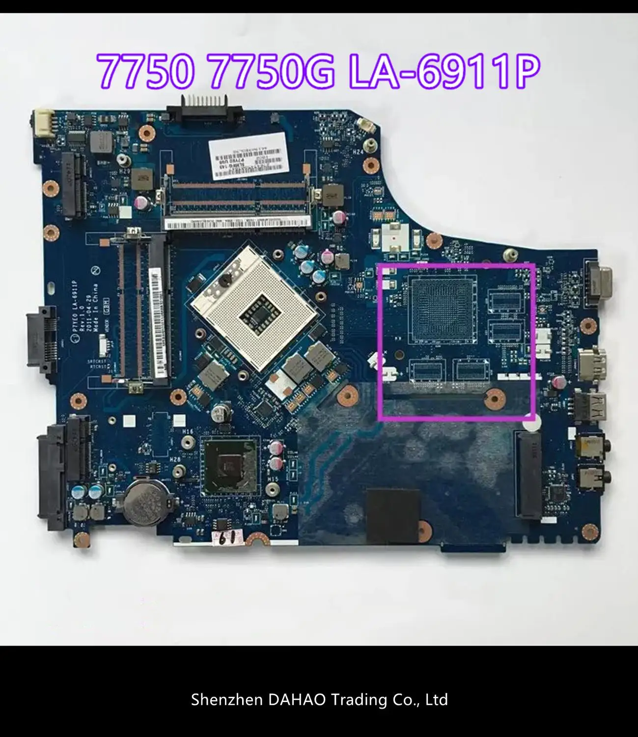 Nešiojamas plokštę Acer aspire 7750 7750G P7YE0 LA-6911P DDR3 MBRN802001 MB.RN802.001 Pagrindinė plokštė veikia HM65