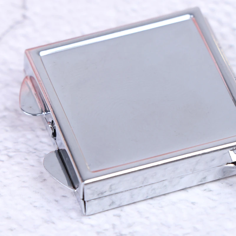 1PCS Nešiojamas Mini Lankstymo Veidrodėliai Kompaktiškas Asmeninę Raktų Žiedas Keychain Kišenėje Kosmetinis Veidrodis