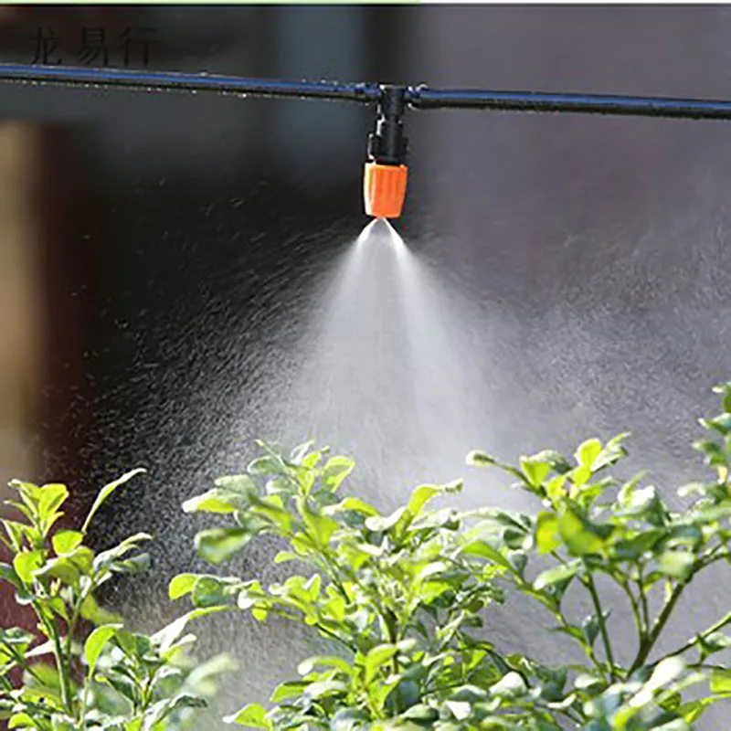 Sodo Laistymo Micro Lašelinę Laistymo Sistemą Augalų Daržovių Vandens Irrigazione 5-50m Nustatyti, Reguliuojamas Automatinis Purškimo Aušinimo Rinkiniai