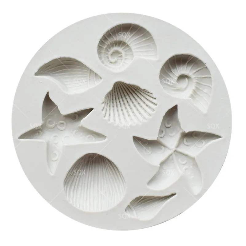 Jūrų AnimalsShaped Silikono Minkštas Formos Tortas Dekoravimo Kepimo Įrankiai, Virtuvės Reikmenys SQ15195