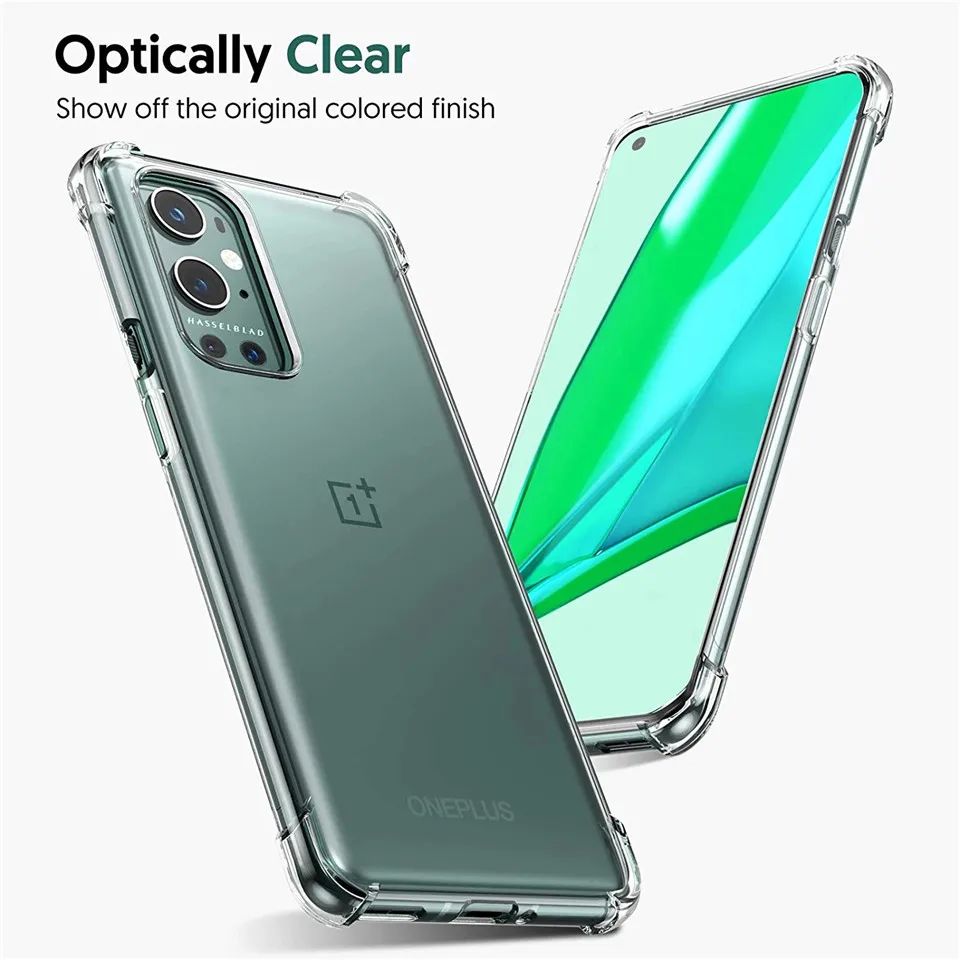 Crystal Clear Atveju Oneplus 9 Pro 5G Vienas Plius 8T 8 7 7T Nord N10 N100 Skaidriu Apsauginiu Silikono Padengti Telefonų Priedai