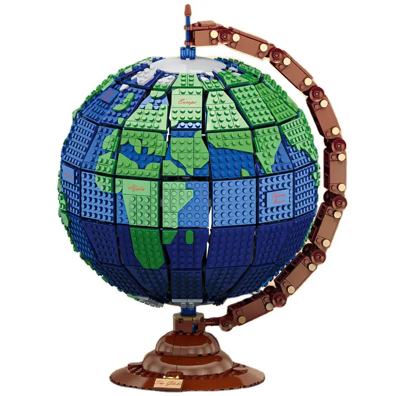 MORK 031001 Kūrybos Serijos Žemės Rutulio Blokai Modelis Žemę Švietimo Asamblėjos Plytų Žaislai Chirstmas Dovanos Vaikams