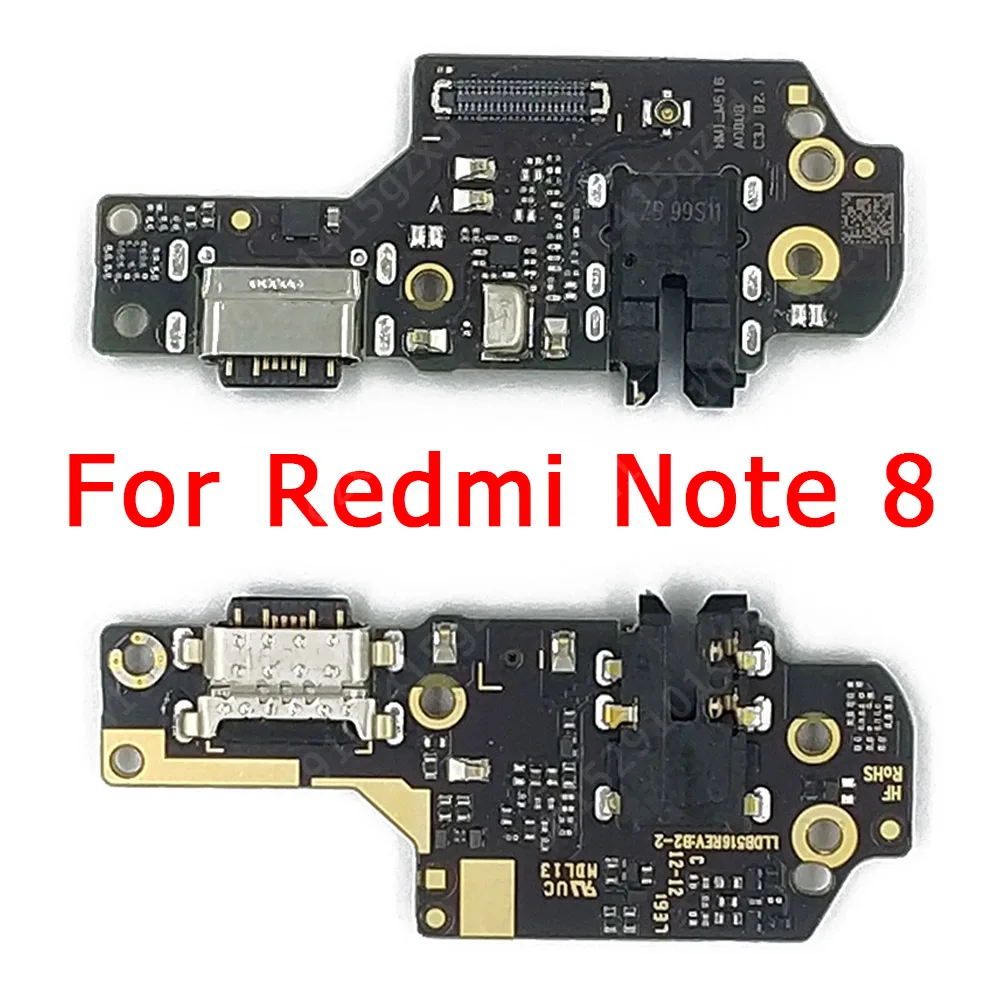 Originalus Mokestis Valdybos Xiaomi Redmi Pastaba 8 Pro Įkrovimo lizdas USB PCB Doko Jungtis, Flex Kabelis atsarginės Dalys