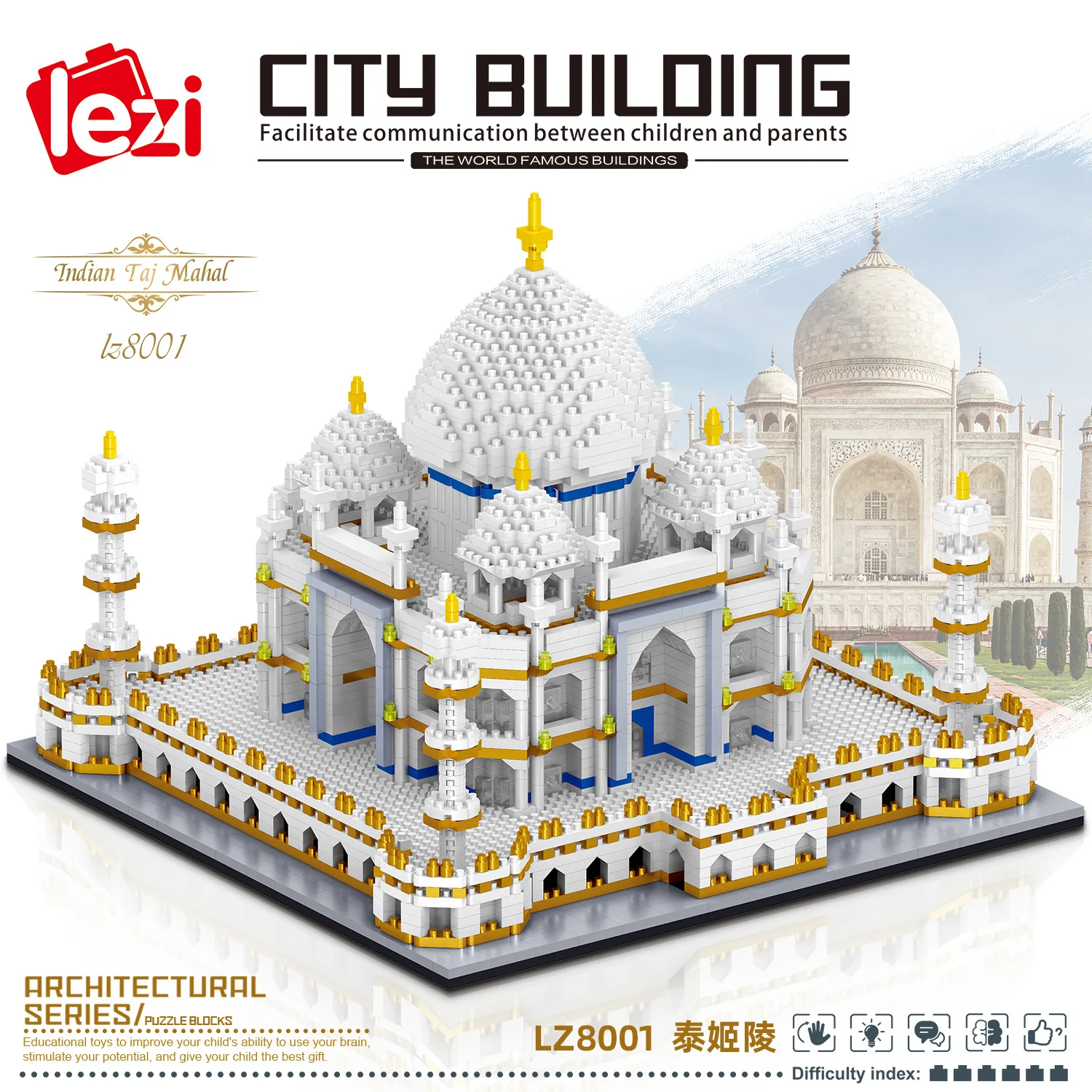 Pasaulyje Garsaus Architektūros Diamond Blokai Žaislas Taj Mahal Vassili Bažnyčios London Bridge Mikro Dydžio Plytų Statybos Žaislai