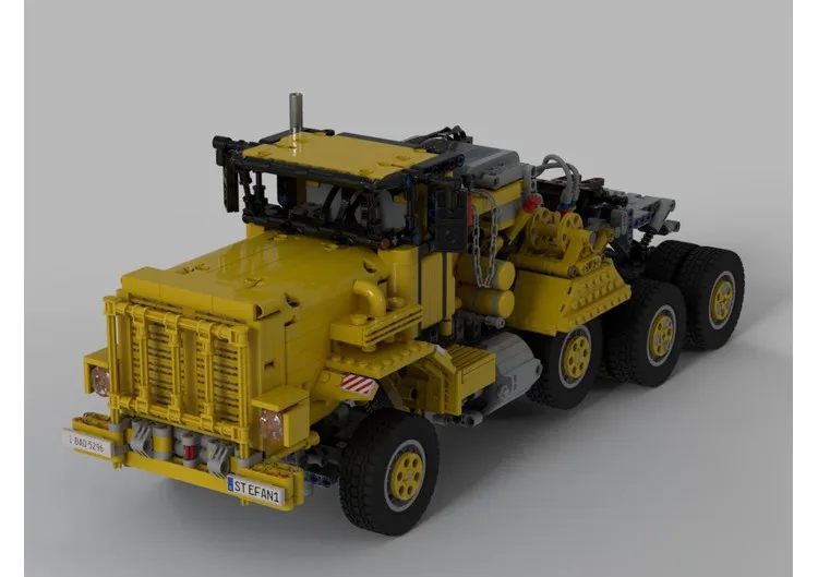Mažų dalelių technologijų kūrimo bloką SS sunkiųjų nuotolinio valdymo sunkvežimis, priekaba transporto, transporto priemonės surinkti žaislą modelis Berniukas Dovana