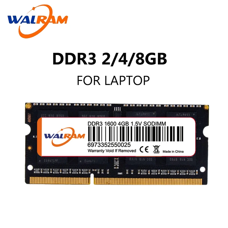 WALRAM memoria ram ddr3 8gb 1 600mhz 4 gb intel ddr3 ecc reg 2GB 1333 1866 Memoria Ram Laptop Dimm memoria ram Sąsiuvinis