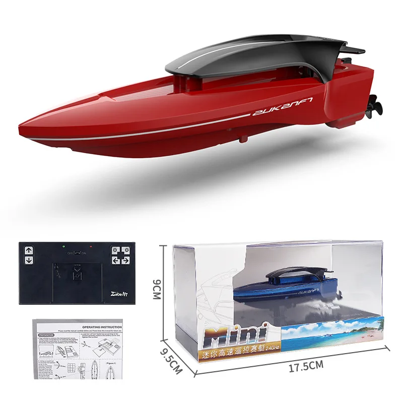 Mini 2.4 G Bevielis Nuotolinio Valdymo Valčių Lenktynės Vandens, Elektros Greičio Valtis Navigacijos Modelį 15 km/h 4 Kanalų Didelės spartos RC Valtis