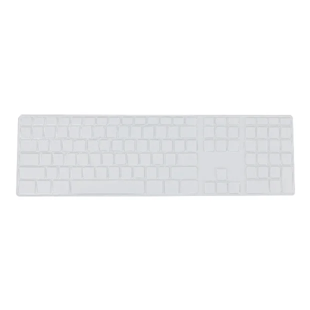 Silikono Plonas Klaviatūros Odos Padengti Gynėjas Su Skaičių Klaviatūra Apple iMac Juoda