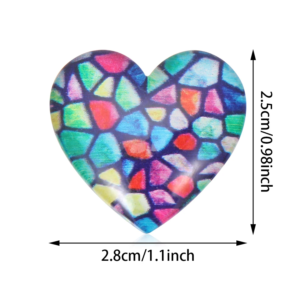 1Pc Daugiafunkcį Diamond Tapybos Padengti Savininko Širdies formos Šaldytuvas Magnetas Padengti Minders 