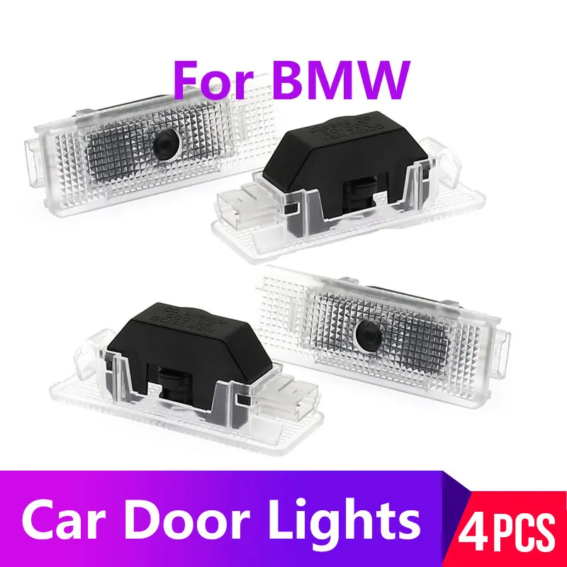 4PCS automobilio duris žibintai logotipą BMW E39 E53 X5 528i Mandagumo Šešėlis lempa, Lazerinius Projektorius, Šviesos Priedai